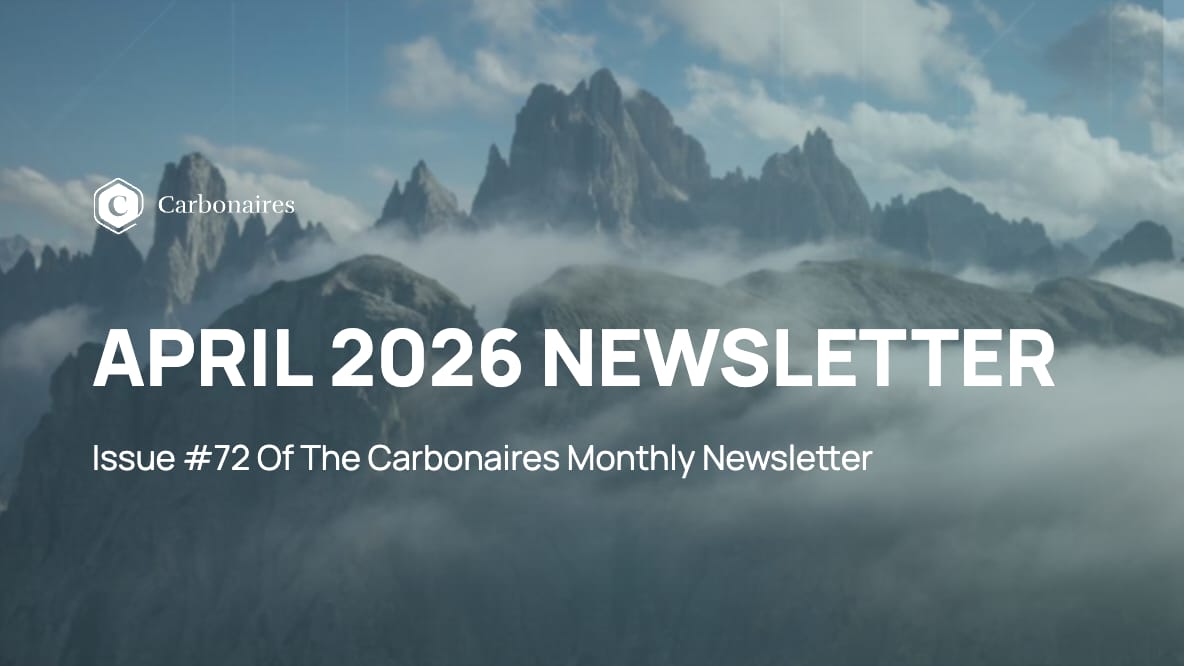 Carbonaires Monthly Newsletter — Issue #72, April 2026