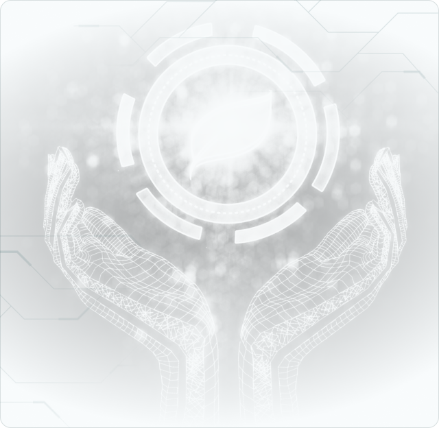 Digital illustration representing artificial intelligence and carbon management