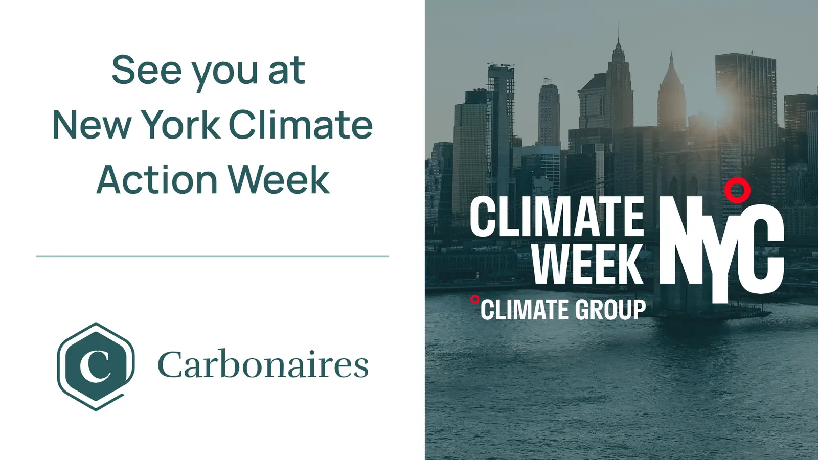 Carbonaires at New York Climate Action Week — investor roundtable on what's working in CDR finance, Climate Week NYC 2026
