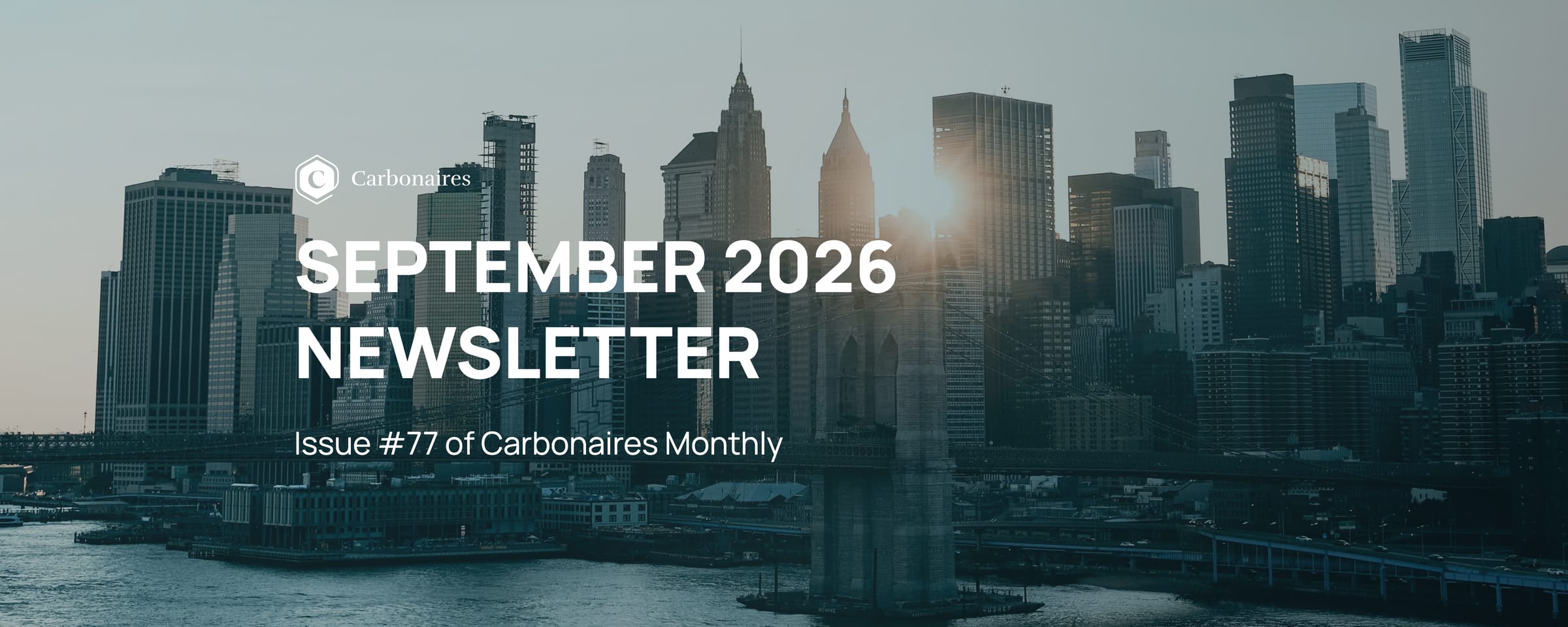 Carbonaires Monthly Newsletter — Issue #77, September 2026